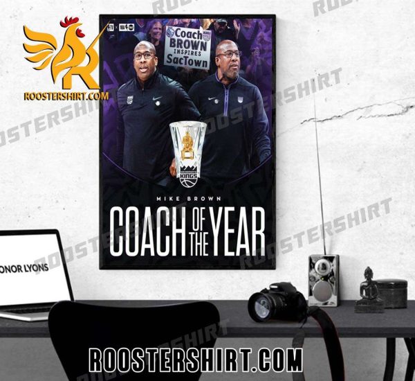 2022 – 2023 Mike Brown Coach Of The Year NBA Poster Canvas For Fans