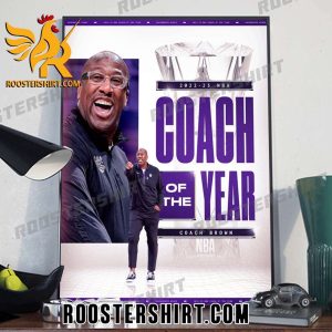 2022 – 2023 NBA Coach Of The Year Coach Brown Poster Canvas
