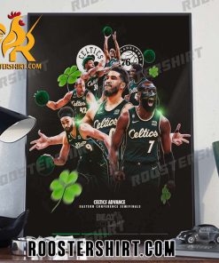2023 Boston Celtics Advance Eastern Conference Semifinals Poster Canvas