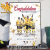 2023 Congratulations Quinnipiac University Mens Ice Hockey National Champions Poster Canvas