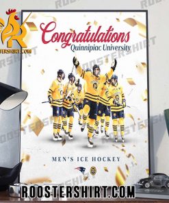 2023 Congratulations Quinnipiac University Mens Ice Hockey National Champions Poster Canvas