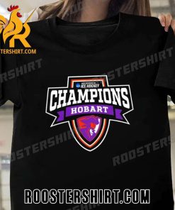 2023 NCAA Division III Mens Ice Hockey National Champions Hobart Statesmen New Design T-Shirt