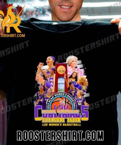 2023 NCAA National Champions Louisiana State University Womens Basketball Team New Design T-Shirt