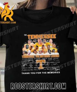 2023 The Tennessee Volunteers Legend Thank You For The Memories Signatures Classic Shirt For Fans