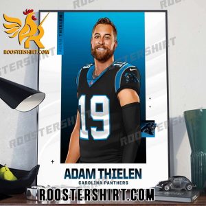 Adam Thielen Carolina Panthers NFL 2023 Poster Canvas