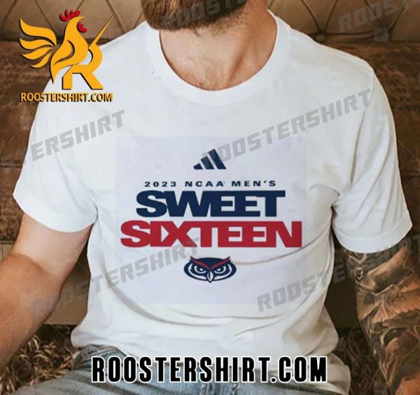 Adidas Florida Atlantic Owls NCAA Mens Sweet Sixteen 2023 Unisex T-Shirt