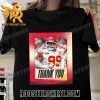 All Love For Saint Binky 2x Thank You Khalen Saunders Kansas City Chiefs T-Shirt