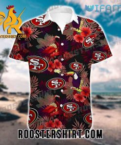 Aloha Shirt Toucan And Flamingo San Francisco 49ers Hawaii Shirt Gift For Fans