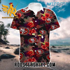 Aloha Shirt Toucan And Flamingo San Francisco 49ers Hawaii Shirt Gift For Fans