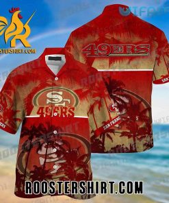 Aloha Shirt Tropical Coconut Tree San Francisco 49ers Hawaii Shirt Gift For Fans