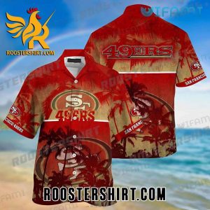 Aloha Shirt Tropical Coconut Tree San Francisco 49ers Hawaii Shirt Gift For Fans