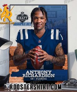 Anthony Richardson Indianapolis Colts Draft 2023 Poster Canvas