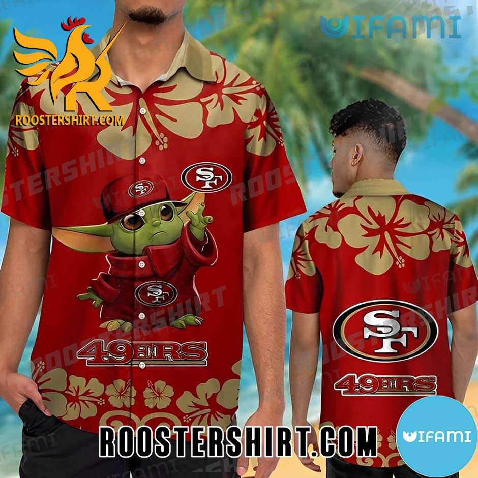Baby Yoda Player Cosplay San Francisco 49ers Hawaii Shirt