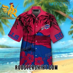 Best Selling Buffalo Bills Hawaiian Shirt Red Beach Coco Hibiscus For Bills Fans