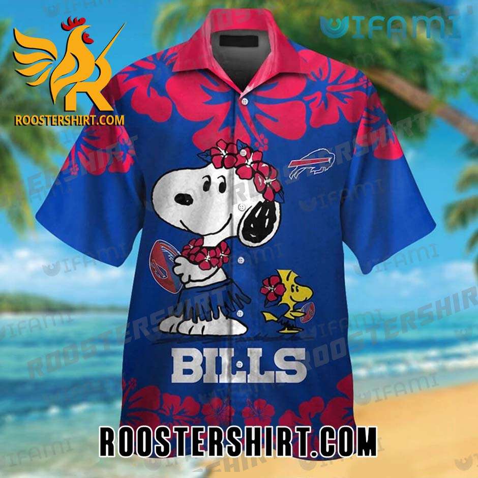 Best Selling Buffalo Bills Hawaiian Shirt Snoopy Woodstock For Bills Fans