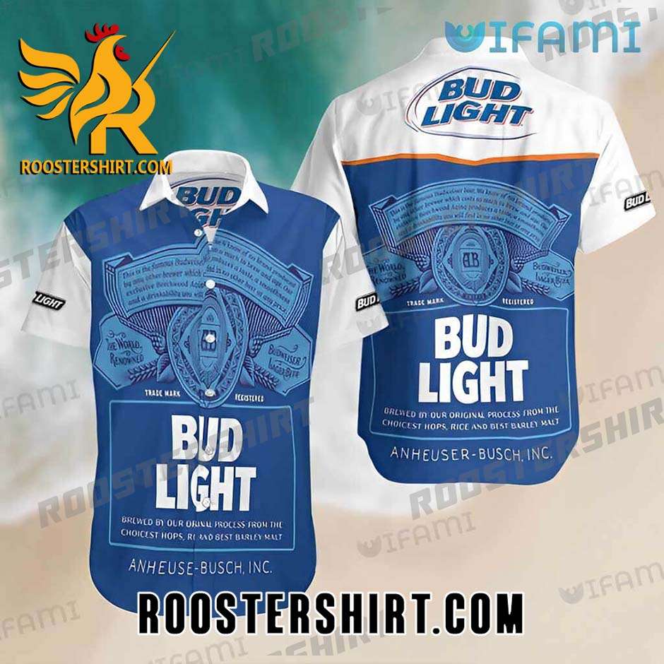 Bestseller Bud Light Hawaiian Shirt Label Gift For Beer Fans