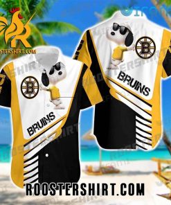 Boston Bruins Hawaiian Shirt Snoopy Glasses For Bruins Fans