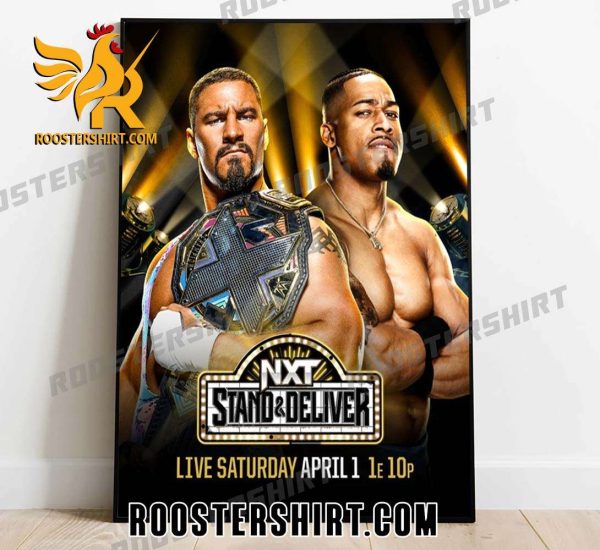 Bronson Steiner Vs Carmelo Hayes For The WWE NXT Championship At Stand And Deliver Poster Canvas