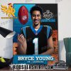 Bryce Young Carolina Panthers Draft 2023 Poster Canvas