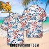 Bud Light Hawaiian Shirt And Shorts Red Hibiscus Floral For Beer Fans