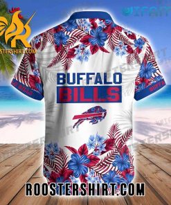 Buffalo Bills Hawaiian Shirt And Shorts Blue Flower Pink Palm Leaves For Bills Fans