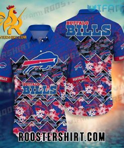 Buffalo Bills Hawaiian Shirt And Shorts Flower Ziczac Pattern Unique For Bills Fans