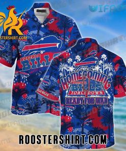 Buffalo Bills Hawaiian Shirt And Shorts Homecoming Ready For War Palm Tree For Bills Fans