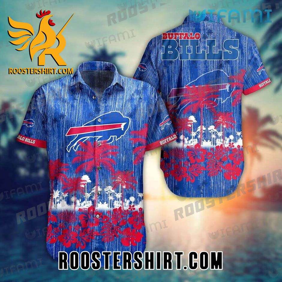Buffalo Bills Hawaiian Shirt And Shorts Red Coconut Hibiscus For Bills Fans