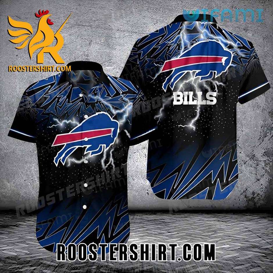 Buffalo Bills Hawaiian Shirt Lightning Logo Unique For Bills Fans