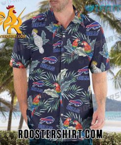 Buffalo Bills Hawaiian Shirt Parrots Palm Leaf Unique For Bills Fans