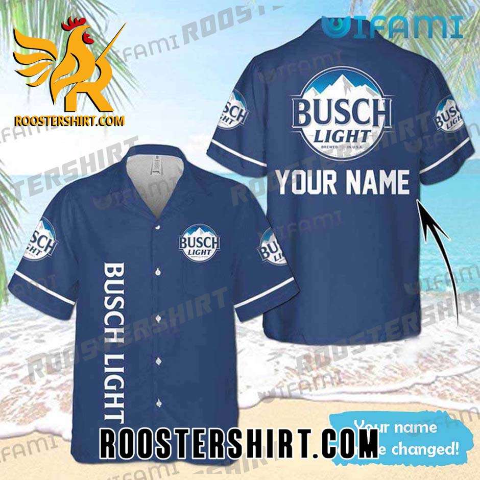 Busch Light Hawaiian Shirt And Shorts Custom Name For Beer Fans