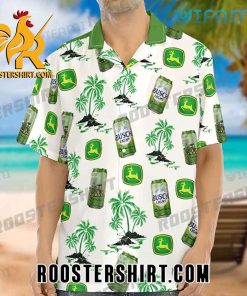 Busch Light Hawaiian Shirt And Shorts John Deere For Beer Fans