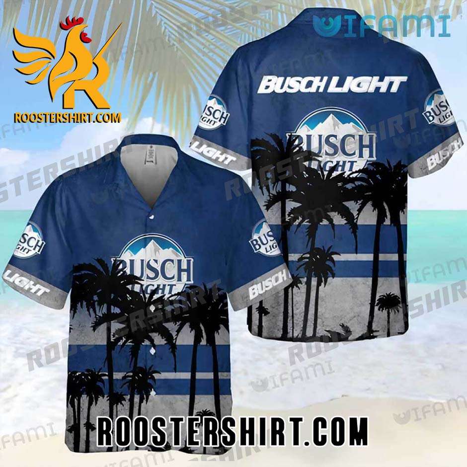Busch Light Hawaiian Shirt And Shorts Tropical Coconut For Beer Fans