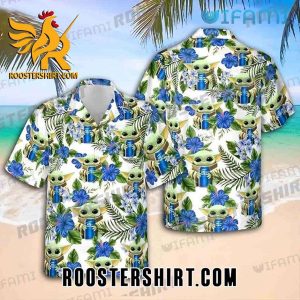Cheap Bud Light Hawaiian Shirt Baby Yoda Gift For Beer Fans