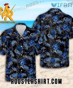 Cheap Bud Light Hawaiian Shirt Blue Roses Gift For Beer Fans