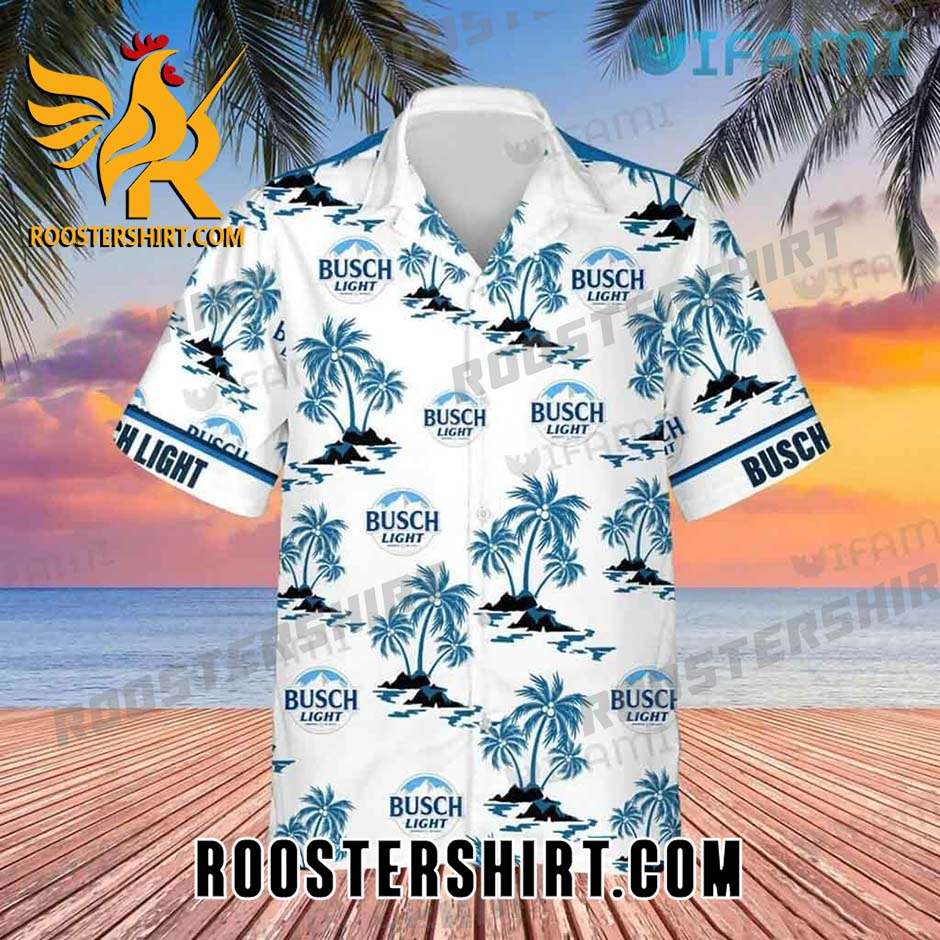 Cheap Bud Light Hawaiian Shirt Palm Tree Gift For Beer Fans