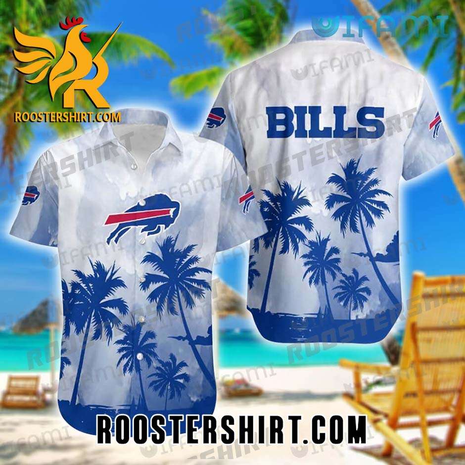 Cheap Buffalo Bills Hawaiian Shirt Blue Coconut For Bills Fans