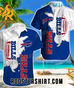 Cheap Buffalo Bills Hawaiian Shirt Football White Blue For Bills Fans