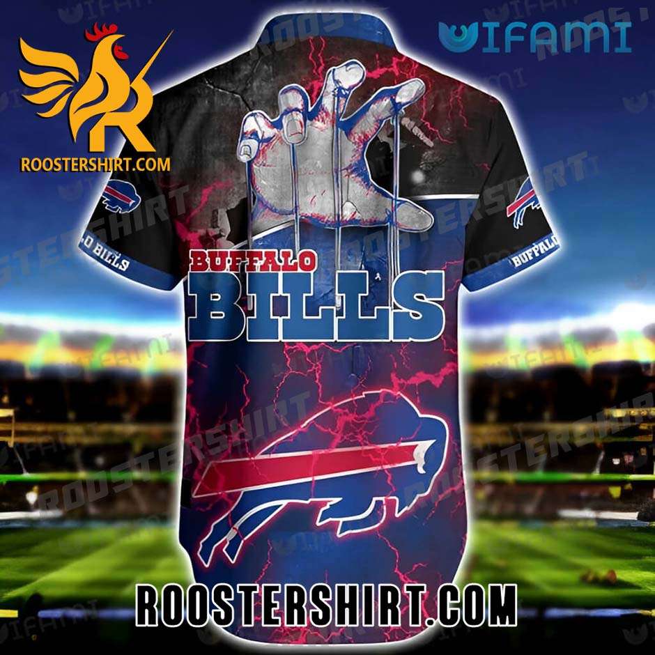Cheap Buffalo Bills Hawaiian Shirt Godfather Hand For Bills Fans