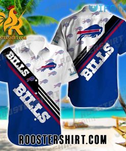 Cheap Buffalo Bills Hawaiian Shirt Logo Pattern For Bills Fans