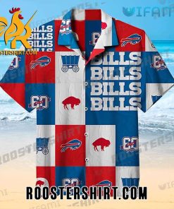 Cheap Buffalo Bills Hawaiian Shirt Logos Block For Bills Fans