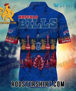 Cheap Buffalo Bills Hawaiian Shirt Pineapple Guitar Tropical Palm Leaves For Bills Fans
