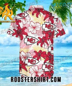 Chiefs With Hibiscus Flower Pink Kansas City Chiefs Hawaiian Shirt