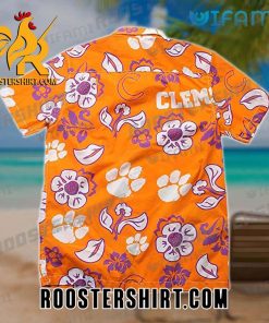 Clemson Tigers Hawaiian Shirt Floral Gift For Clemson Fans