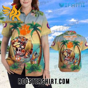 Clemson Tigers Hawaiian Shirt Mascot Custom Name Gift For Clemson Fans