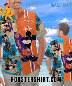 Clemson Tigers Hawaiian Shirt Mickey Mouse Gift For Clemson Fans