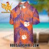Clemson Tigers Hawaiian Shirt Palm Leaves Gift For Clemson Fans