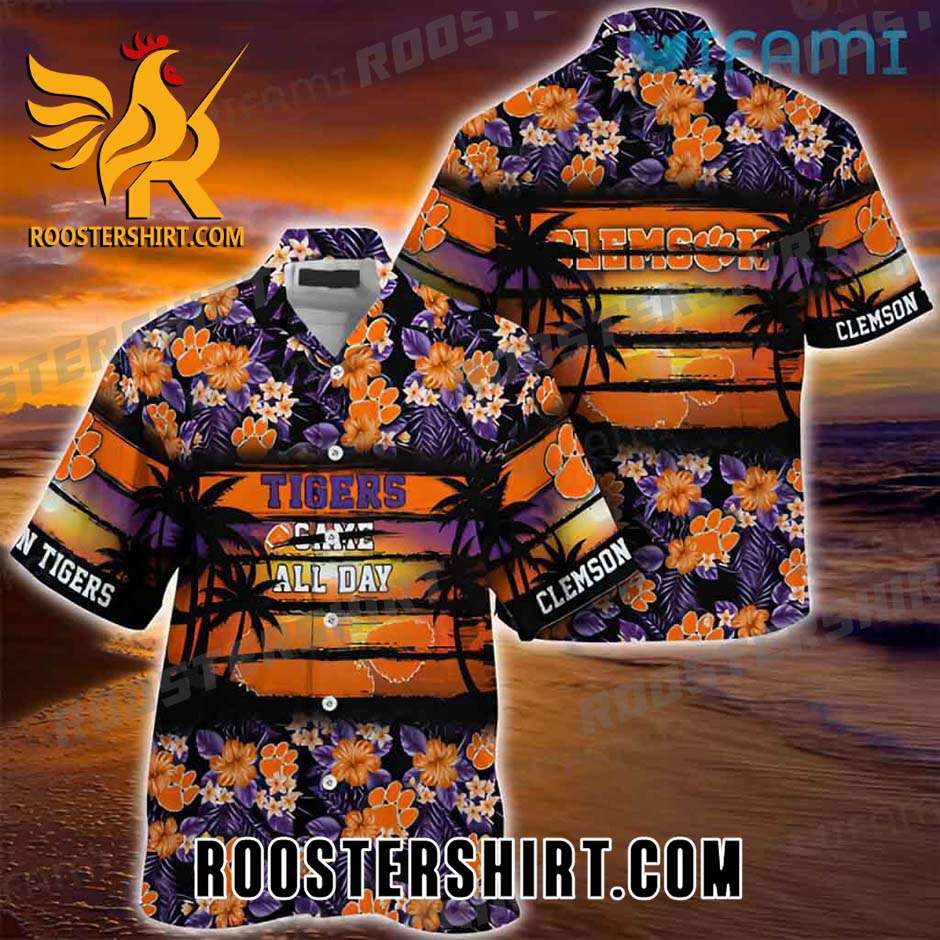 Clemson Tigers Hawaiian Shirt Tigers Game All Day Gift For Clemson Fans