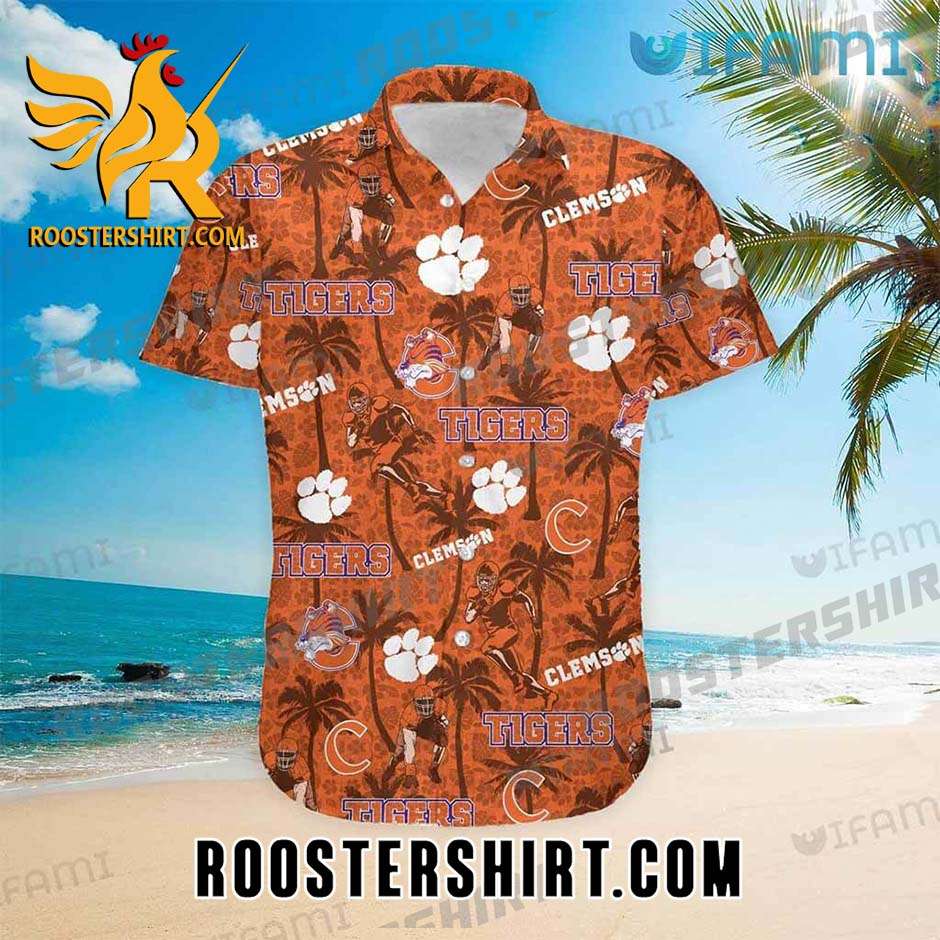 Clemson Tigers Hawaiian Shirt Tropical Coconut Gift For Clemson Fans