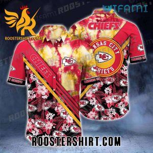 Color Splash Tropical Flower Kansas City Chiefs Hawaiian Shirt